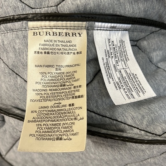 Men’a Burberry Brit Vest dark Green quilted vintage - Picture 3 of 6